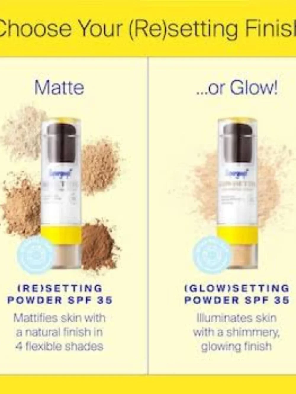 (Re)setting Mineral Powder in shades translucent,  light, med SPF 35 NEW UNUSED